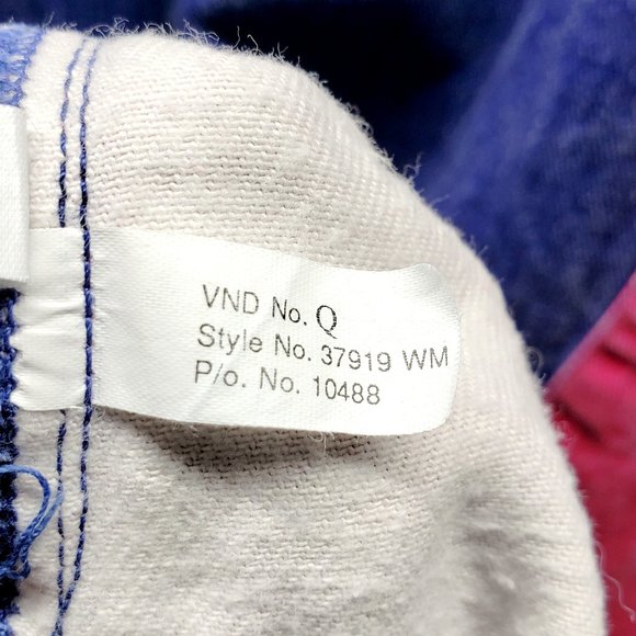 Vintage Multicolor Denim Pullover Jacket- Size L - Picture 8 of 11